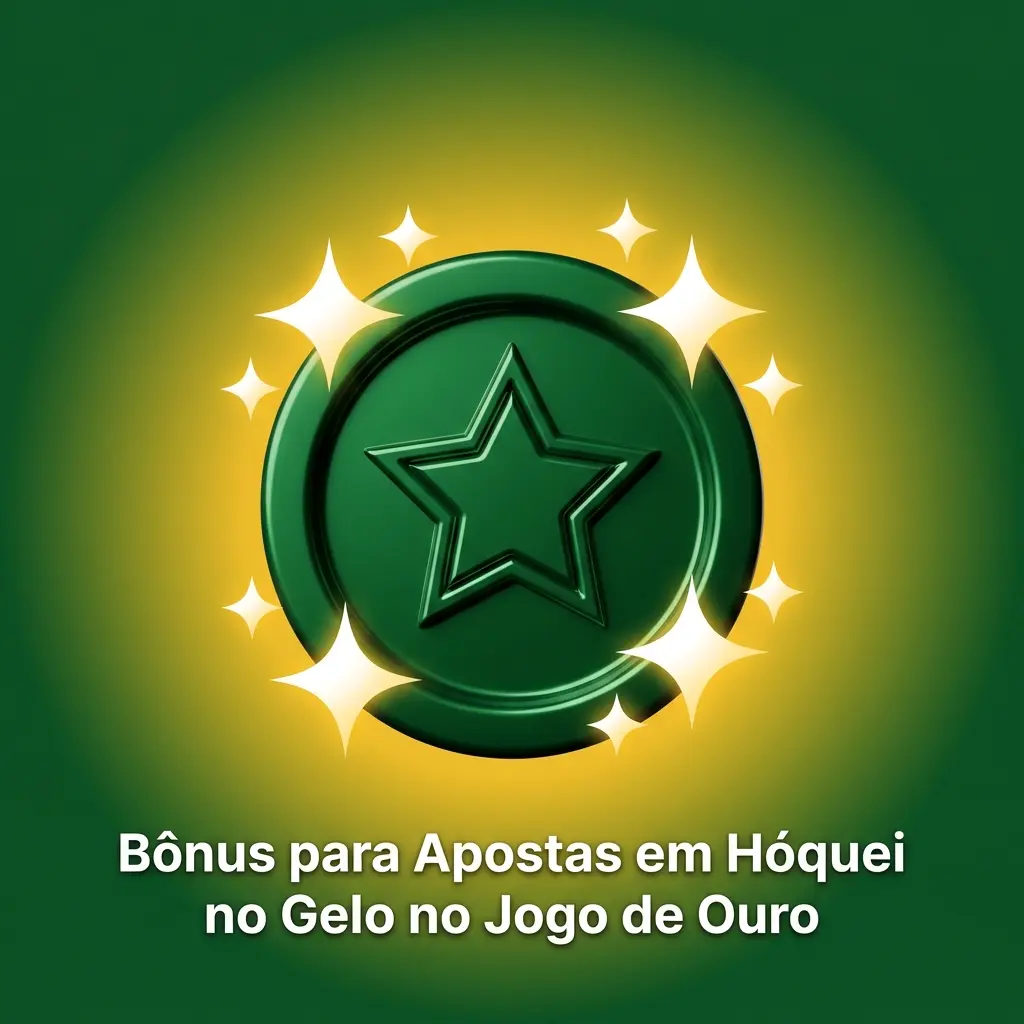 Bônus de boas-vindas Jogo de Ouro para apostas em hóquei no gelo com requisitos de rollover