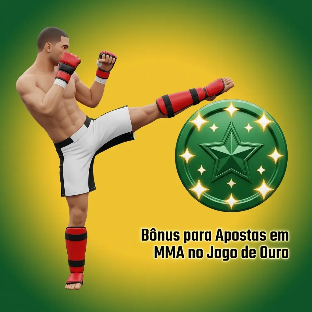 Bônus de boas-vindas Jogo de Ouro para apostas em MMA com crédito adicional no primeiro depósito