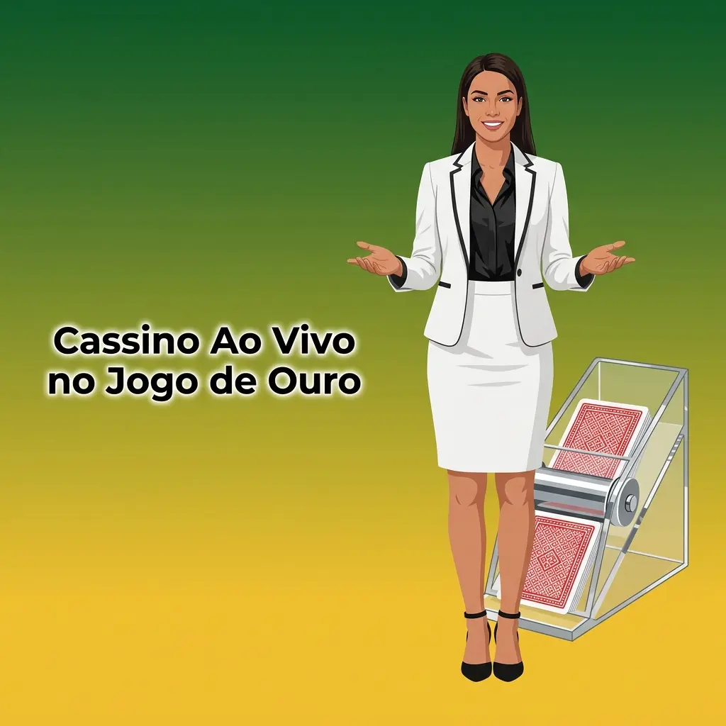 Cassino ao vivo no Jogo de Ouro com roleta, blackjack, bacará e game shows com crupiês reais em HD