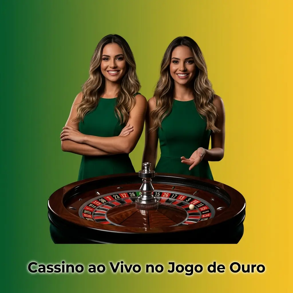 Cassino ao vivo no Jogo de Ouro com crupiês reais em estúdios modernos transmitindo roleta, blackjack e bacará