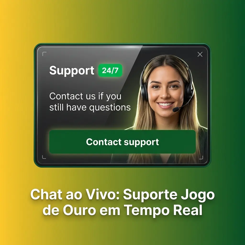 Chat ao vivo Jogo de Ouro: suporte em tempo real 24h para dúvidas sobre saldo, saques, bônus e acesso à conta.