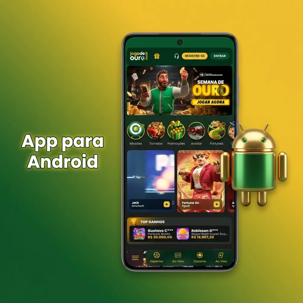 Aplicativo Android para download de APK fora da Google Play Store, compatível com Android 6.0 ou superior
