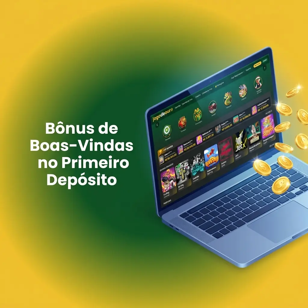 Bônus de boas-vindas Jogo de Ouro: 100% no primeiro depósito até R$500 para cassino e apostas esportivas