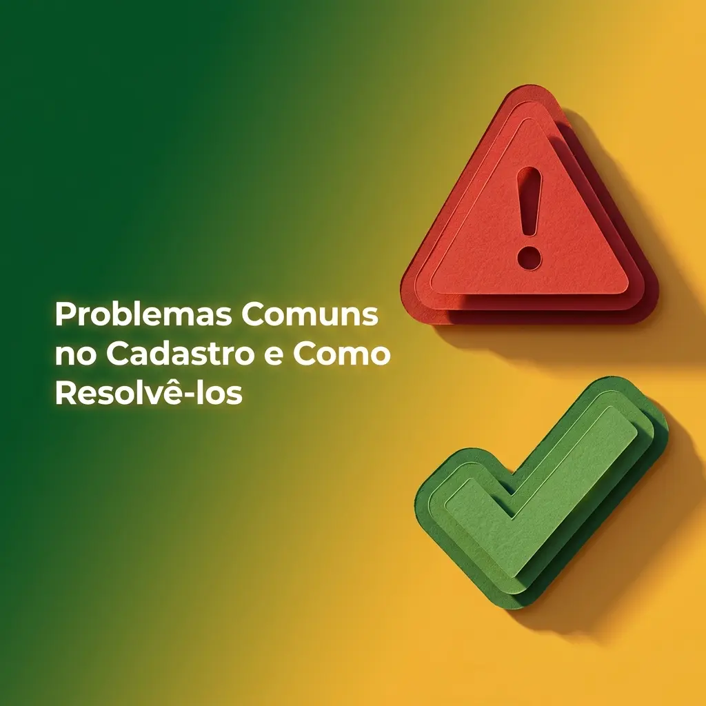 Problemas comuns no cadastro: e-mail não recebido, erros no formulário, CPF duplicado e documentos rejeitados