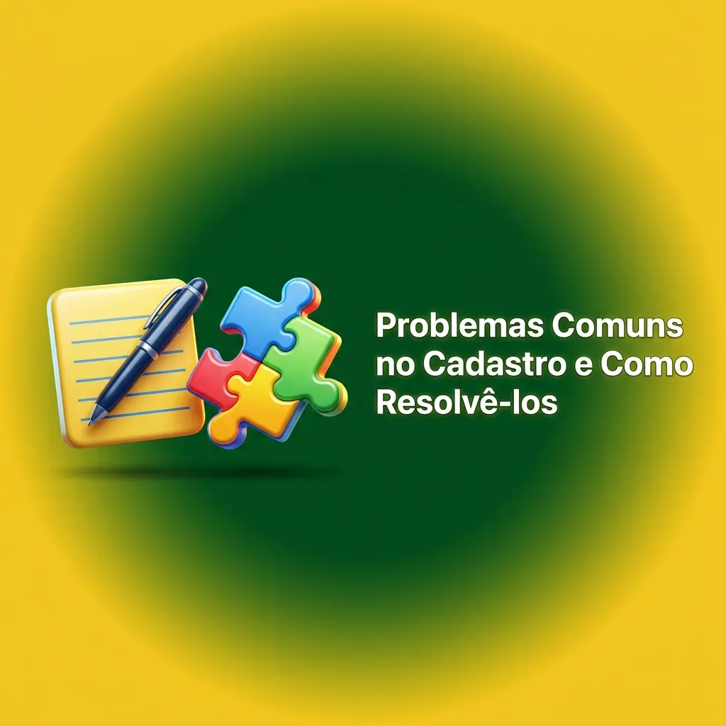 Tabela com problemas comuns no cadastro e soluções práticas para e-mail, SMS, documentos e conta bloqueada