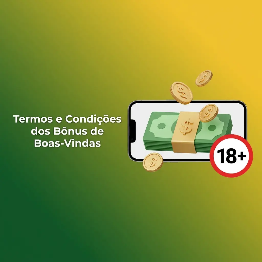 Termos e condições dos bônus de boas-vindas com requisitos de depósito, apostas e elegibilidade para jogadores no Brasil.