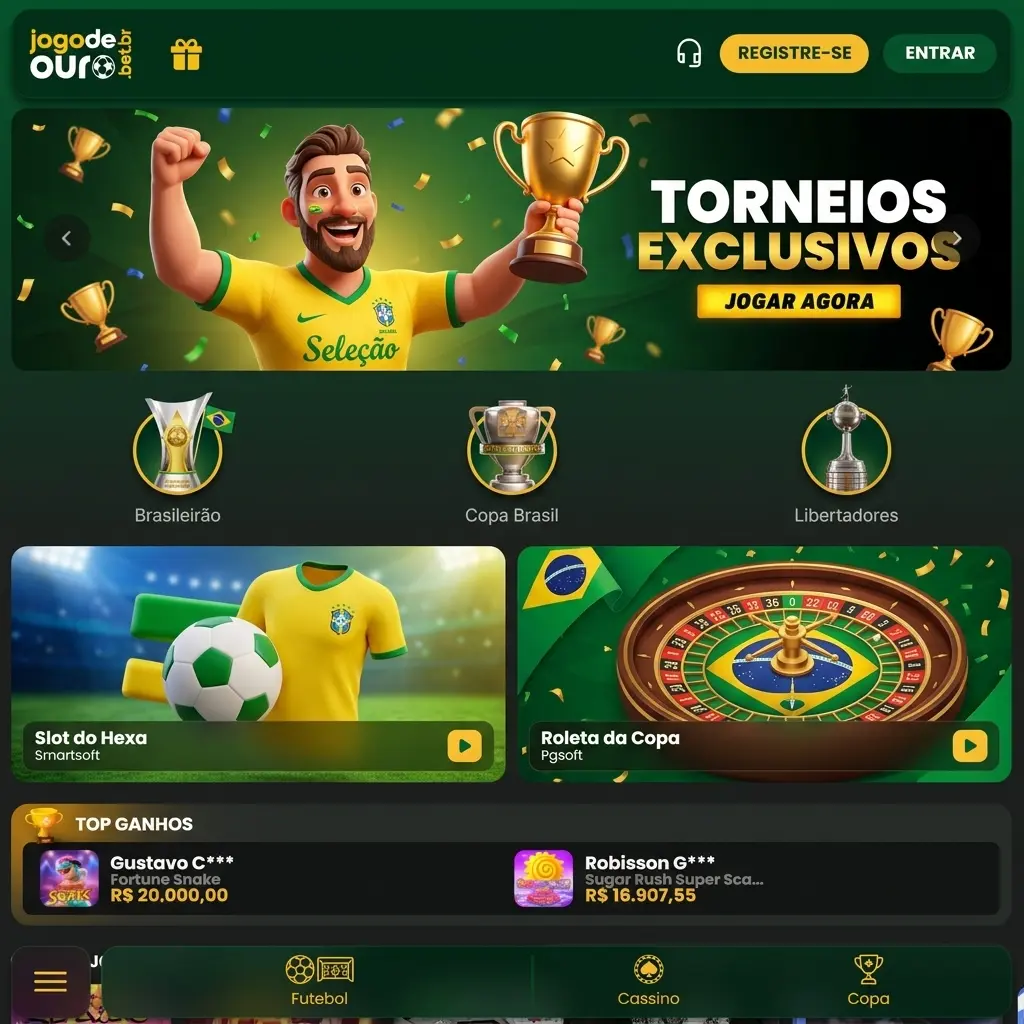 Torneios de futebol mais apostados no Brasil: Copa do Mundo, Champions League, Libertadores e Brasileirão