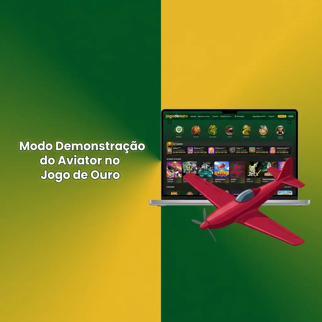 Modo demonstração do Aviator no Jogo de Ouro com créditos virtuais para praticar sem risco financeiro