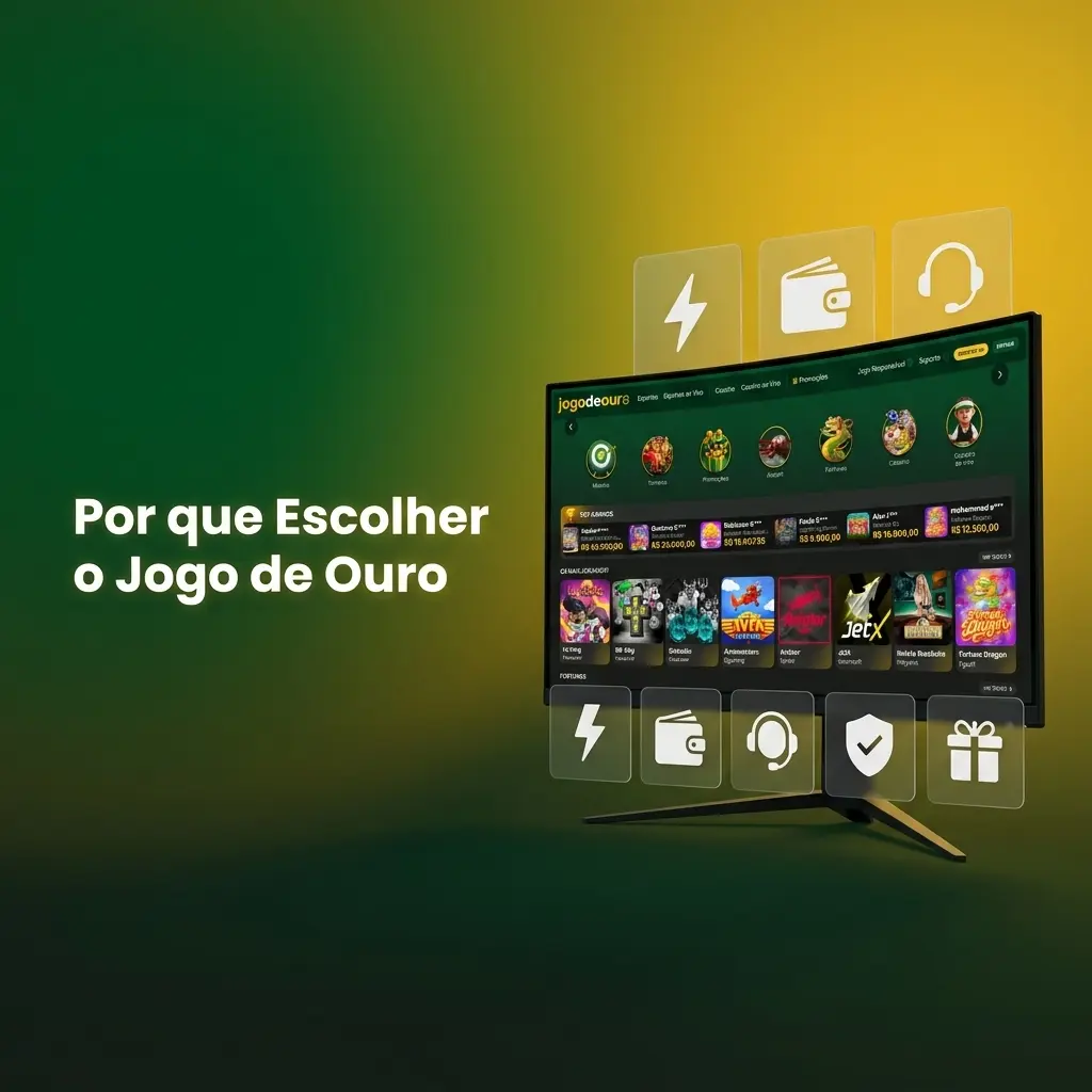 Jogo de Ouro: plataforma de apostas com Pix, esportes, cassino ao vivo e app para Android e iOS