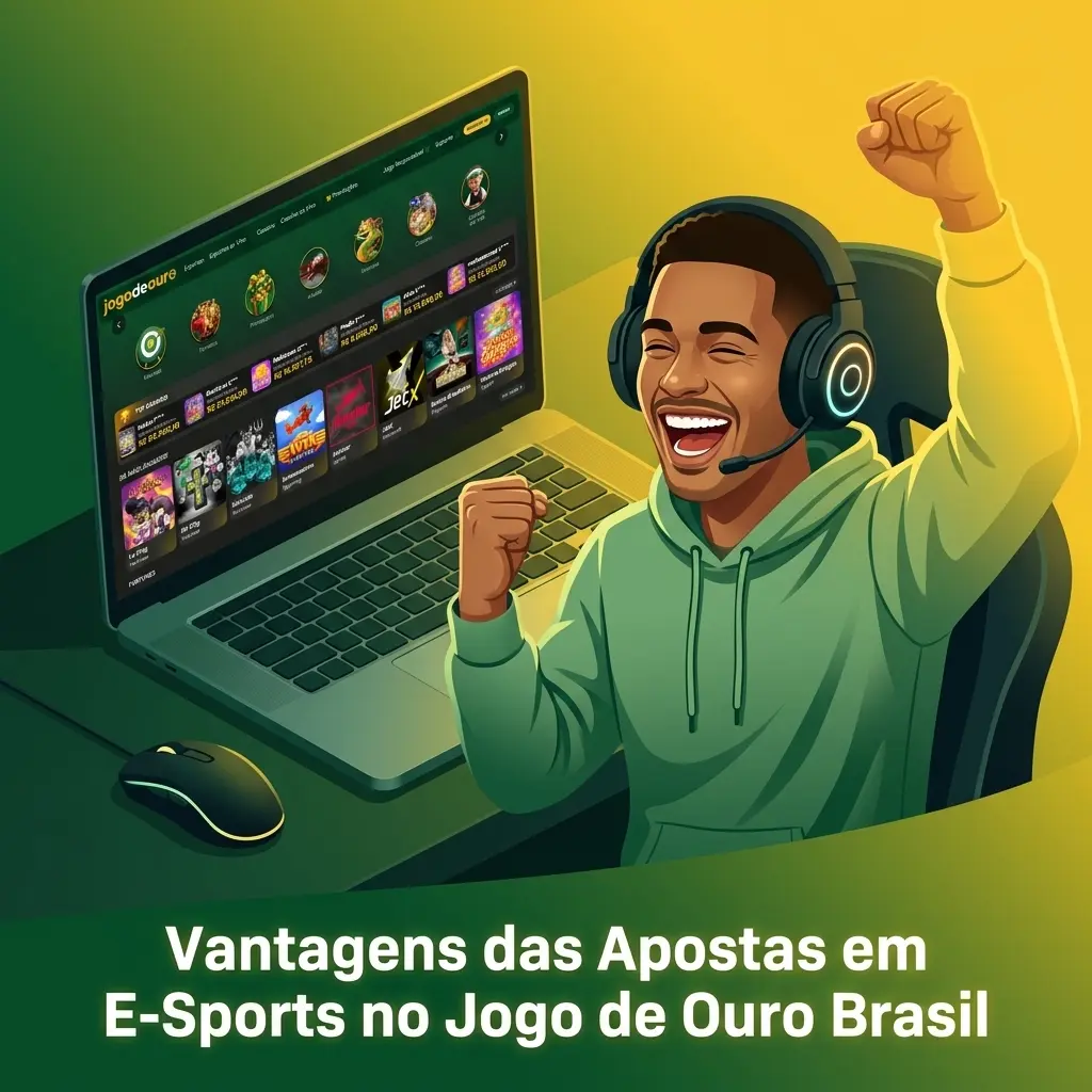 Vantagens das apostas em e-sports no Jogo de Ouro Brasil: odds, Pix, app mobile e suporte 24h